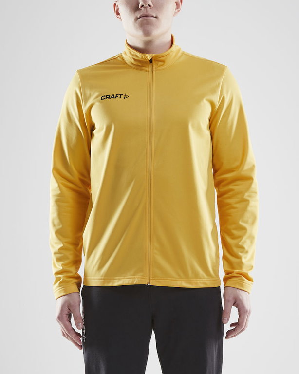 Craft Sport-Trainingsjacke Squad - ohne Seitentaschen, bequeme und funktionell - gelb Herren